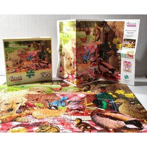 Buffalo Adorable Animals dog PICNIC RAIDERS Jigsaw Puzzle 300 large pcs COMPLETE